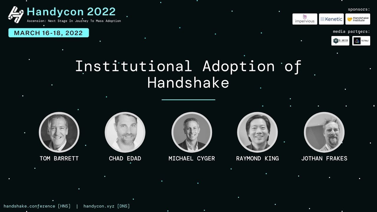 Featured image for “Institutional Adoption of Handshake”