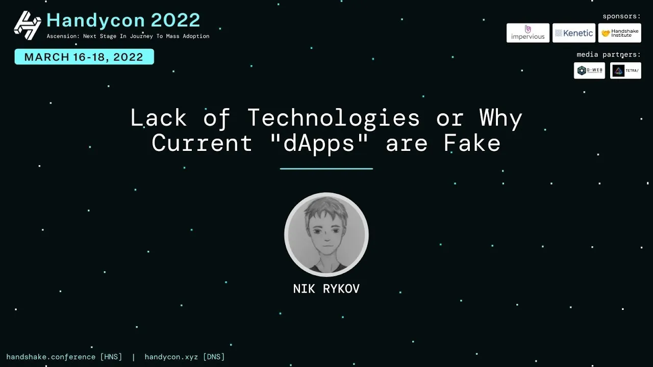 Featured image for “Lack of Technologies or Why Current “dApps” are Fake”