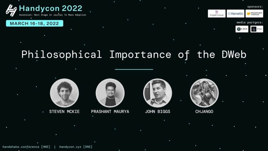 Philosophical Importance of the Dweb
